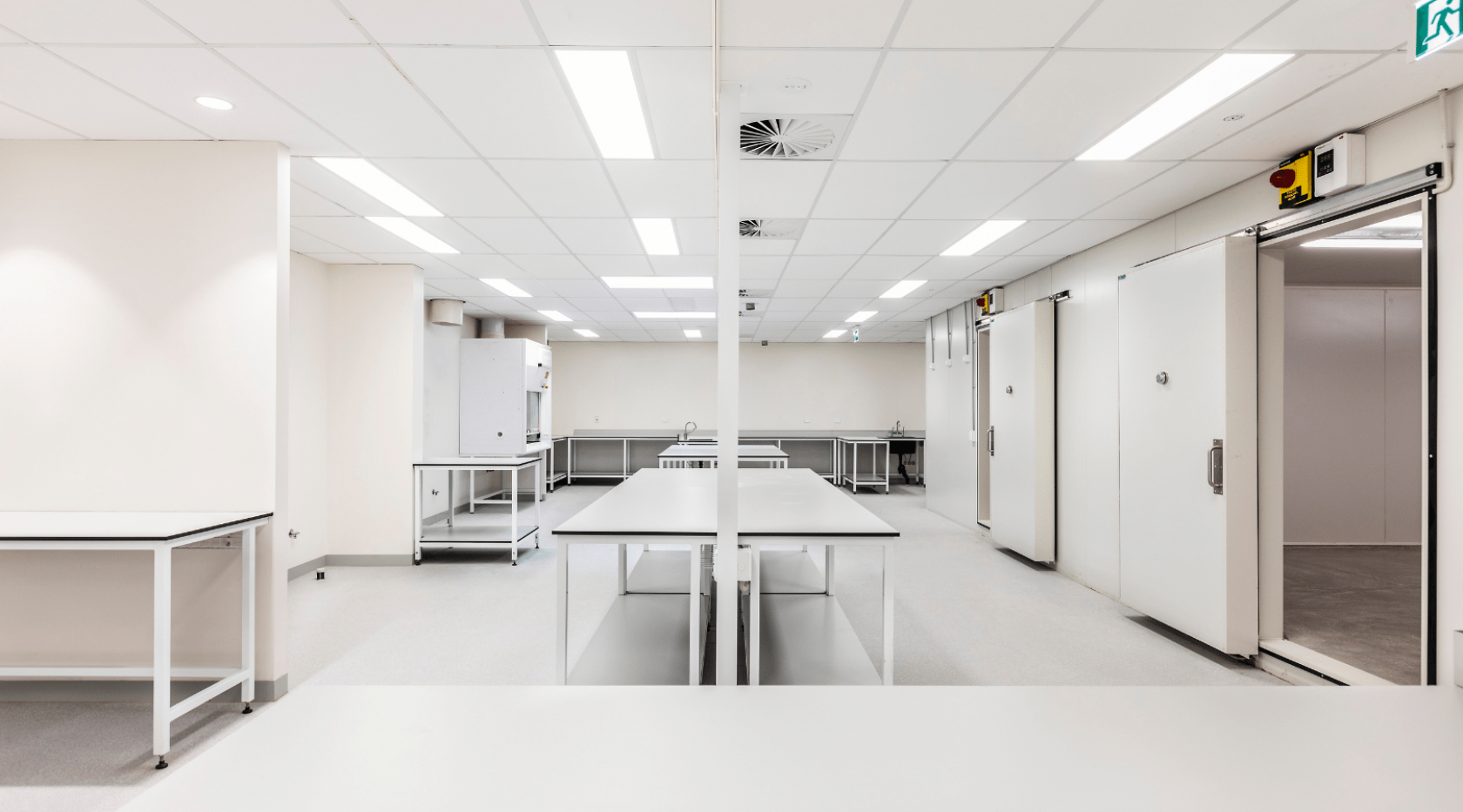 schiavello construction sydney eurofins laboratory fitout construction white room