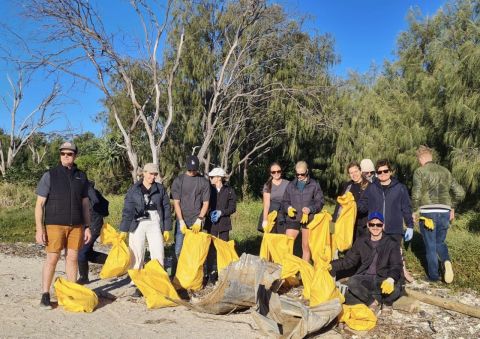 Schiavello Queensland’s inaugural Beach Clean for World Ocean Day