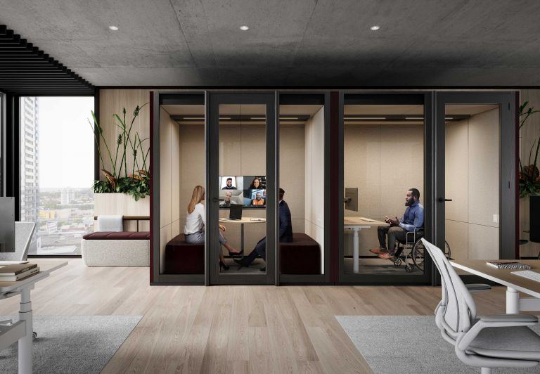 Focus Quiet Duo Work Room Lifestyle1 wheelchair