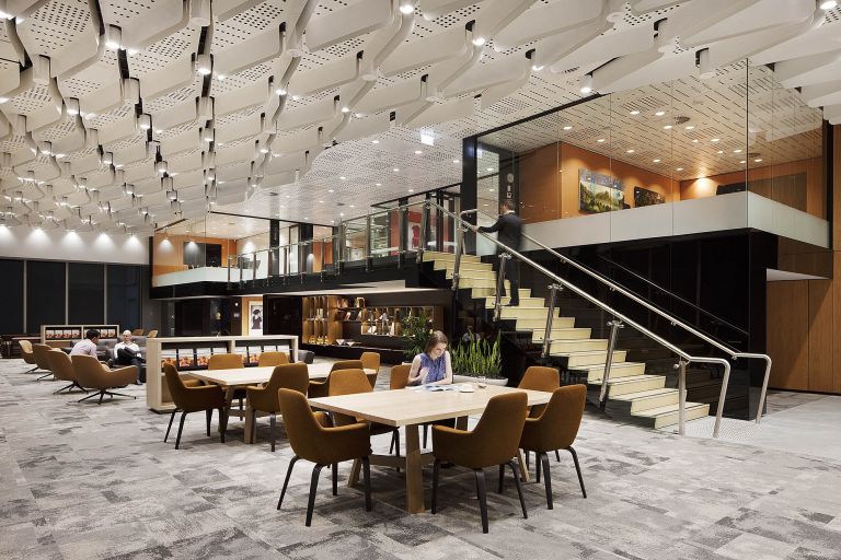 bhp melbourne fitout open workspace