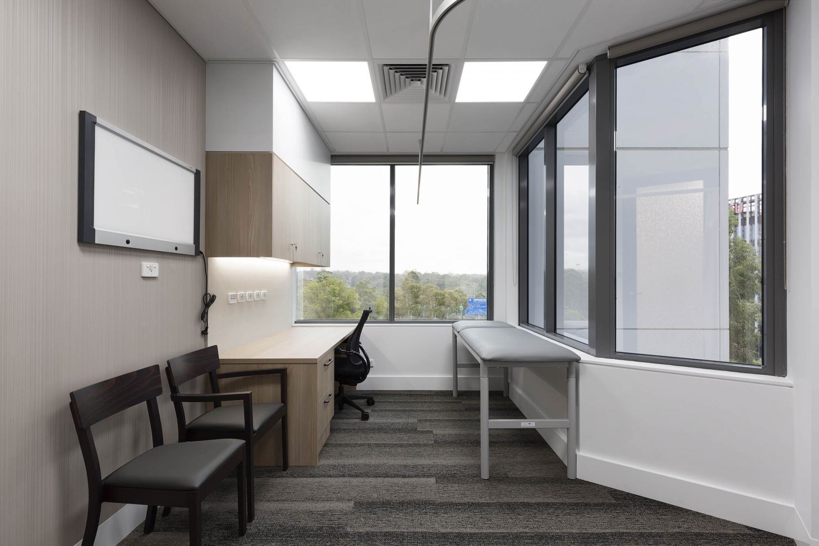 Macquarie Clinic University construction fitout health aged care patient room doctor specialist
