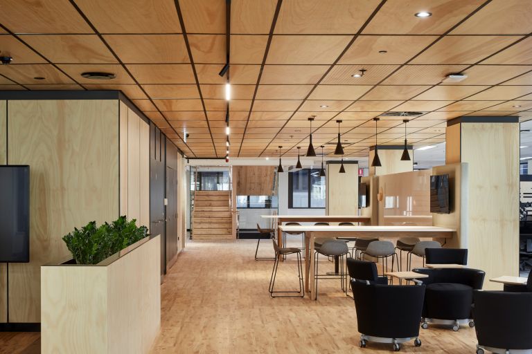 aurecon adelaide office fitout collaboration area