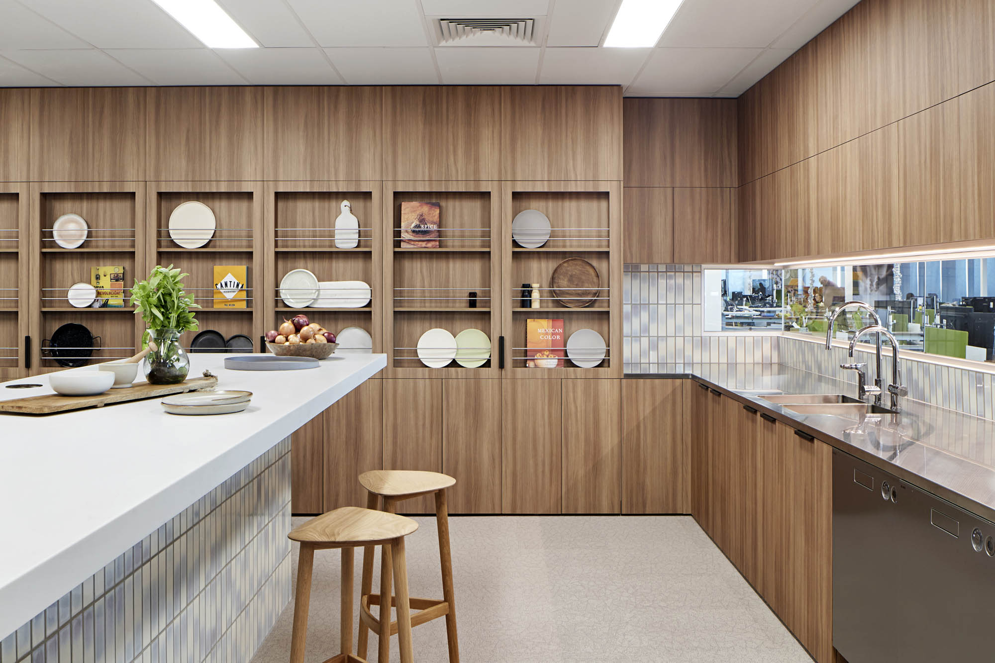 general mills melbourne office fitout kitchen