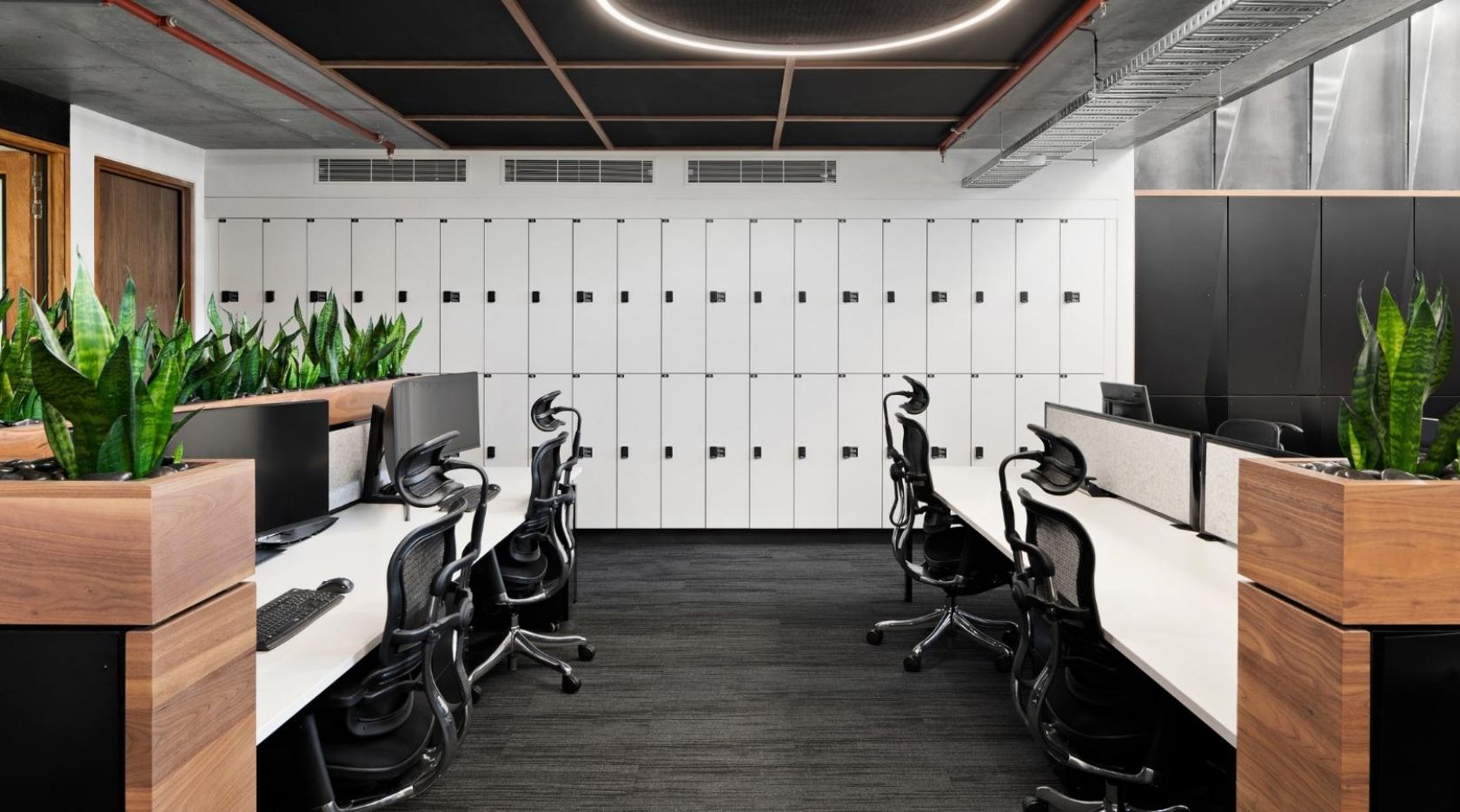 schiavello construction southbank melbourne nioa office fitout lockers