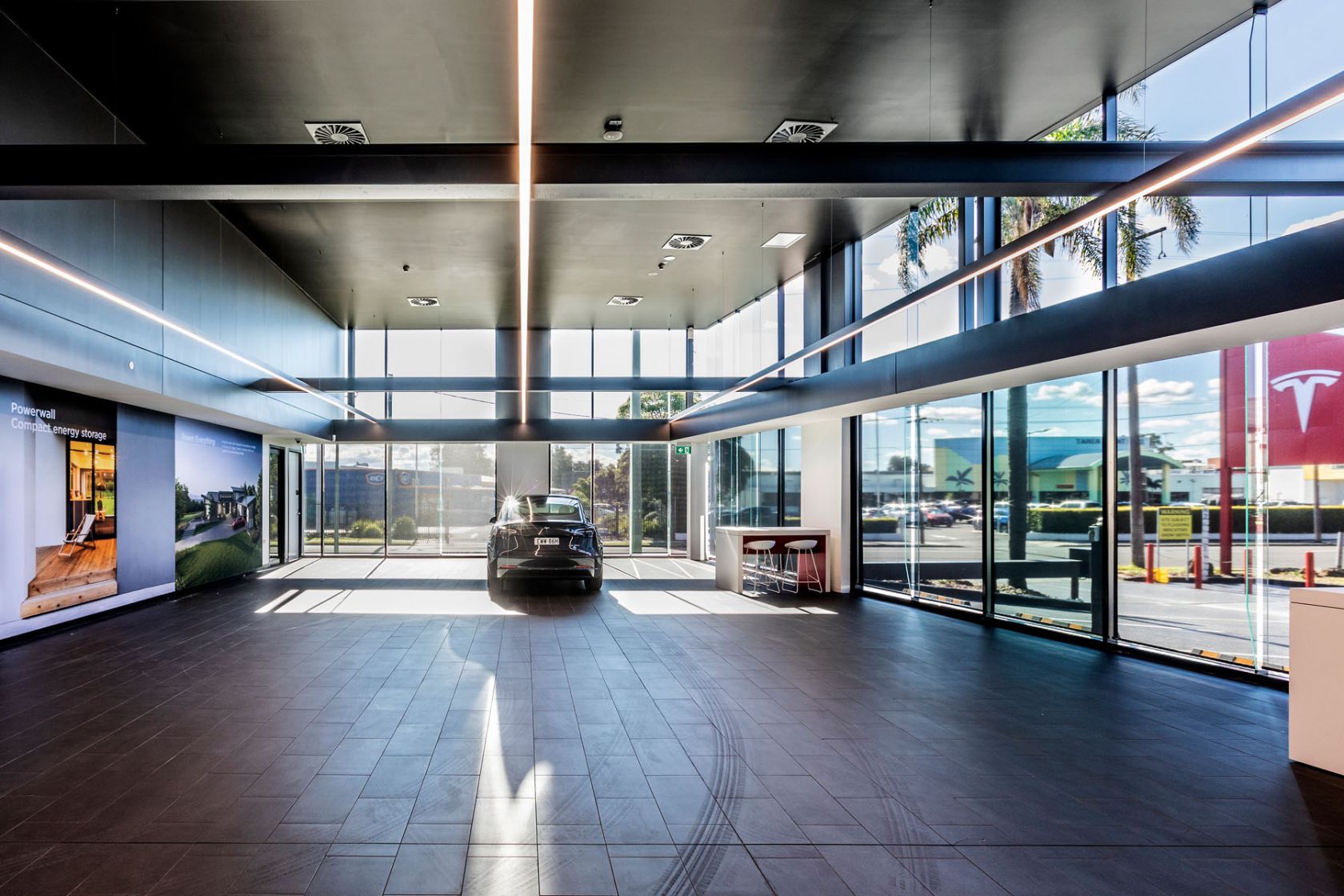 tesla miranda showroom building