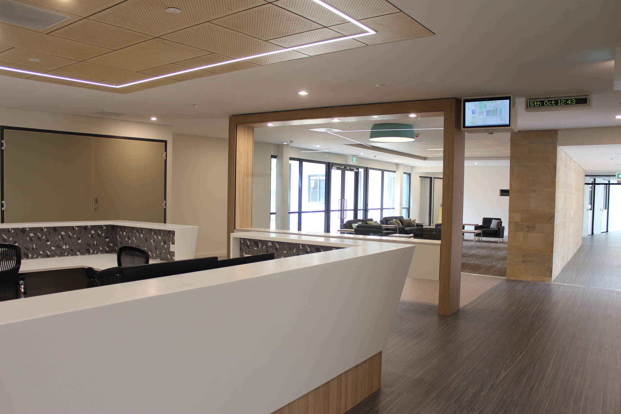 Jamie Larcombe Centre Adelaide Mental Health Facility Reception desk