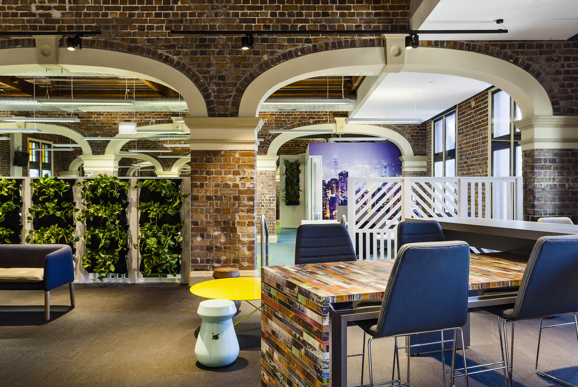 wotif sydney fitout heritage breakout garden bricks arches 