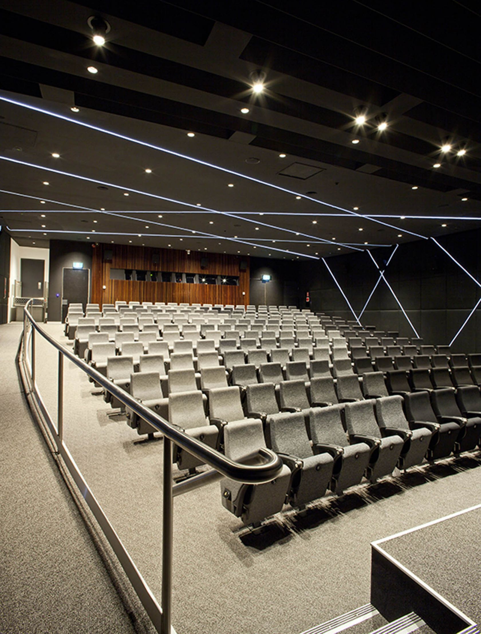 treasury theatre victoria government melbourne fitout linear lighting acoustic