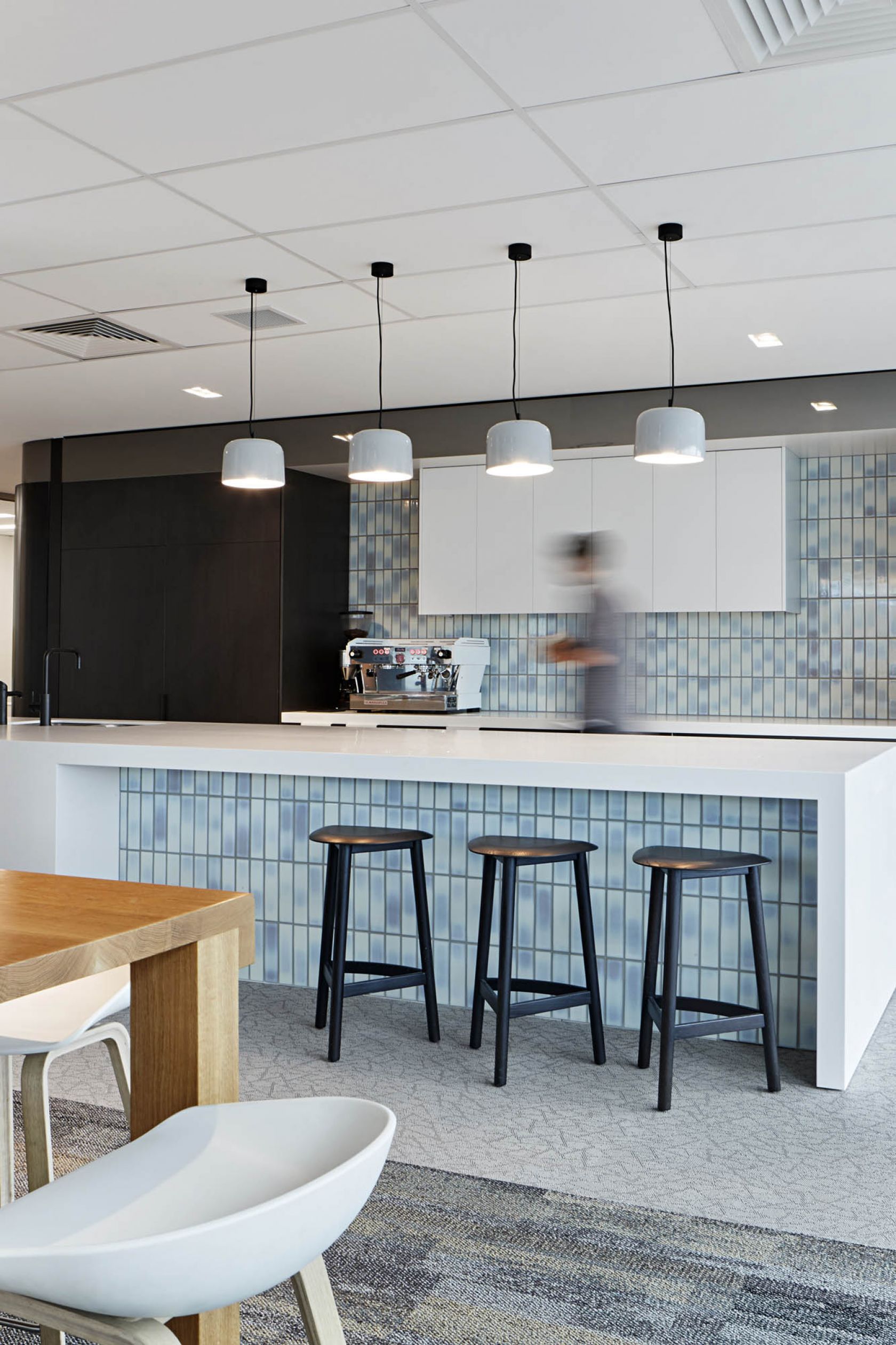 general mills melbourne office fitout kitchen