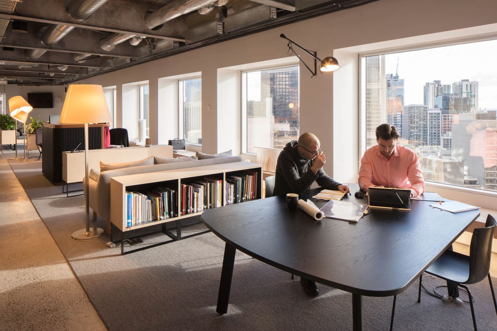 architectus melbourne office fitout collaboration area