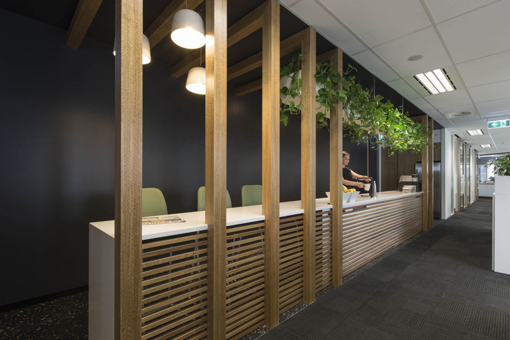 baker mckenzie brisbane fitout kitchen bench