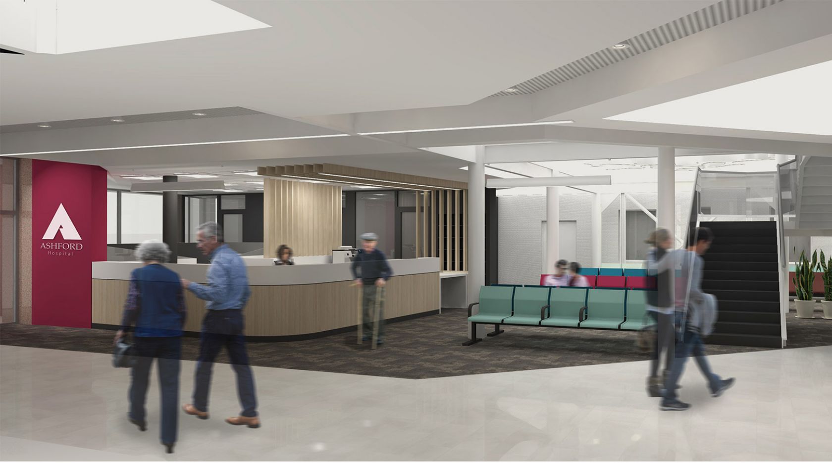 schiavello upgrade ashford hospital patient care render image