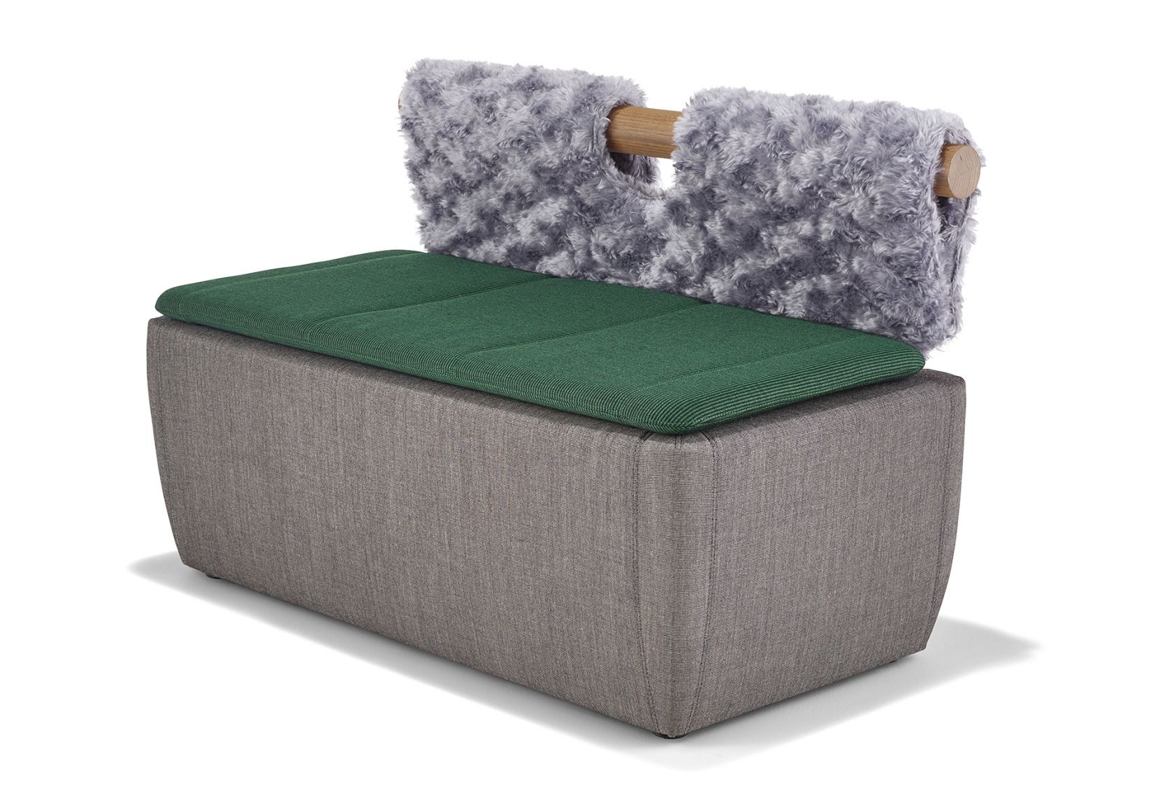 Toku 2 Seat Bench with Double Blanket Backrest