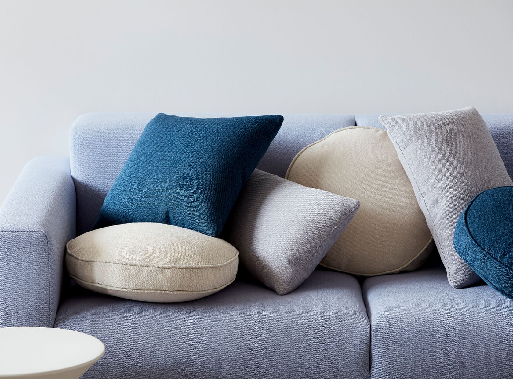 schiavello accessories scatter cushions on blue elfin sofa