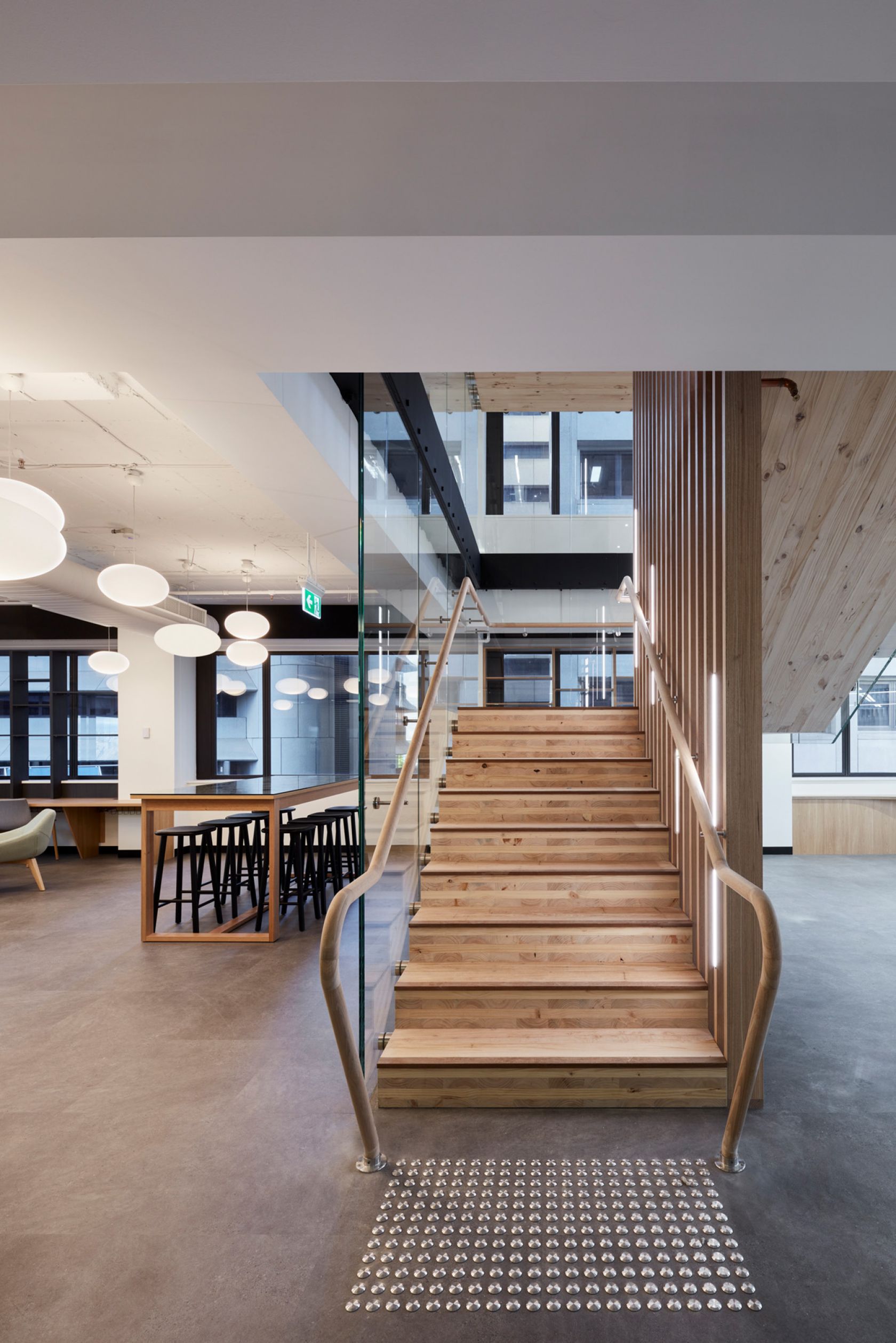 aurecon adelaide office fitout staircase
