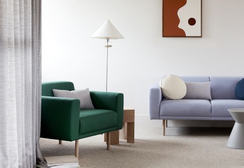 Scatter Platter and Elfin Sofa