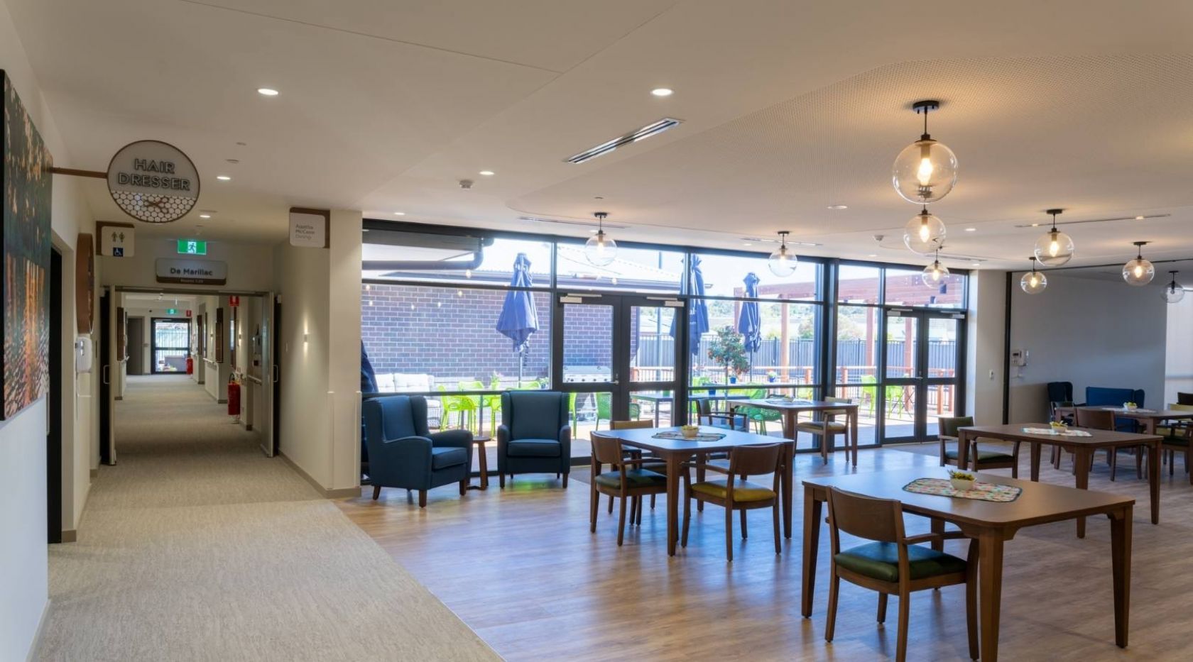 Cavalry Aged Care Facility dining area