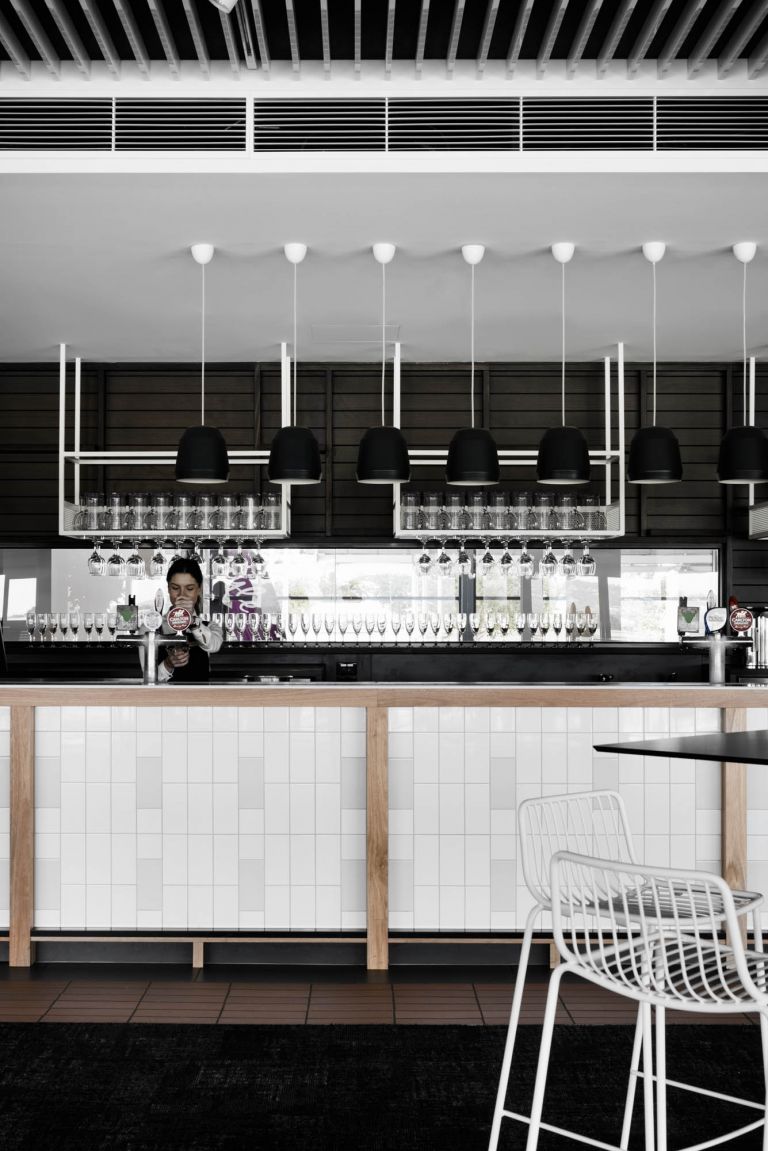 mornington racecourse melbourne fitout construction bar pendant light 