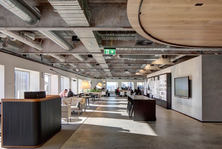 architectus melbourne office fitout collaboration area
