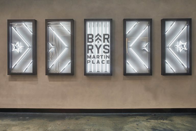 barry's bootcamp martin place signage fitout logo 
