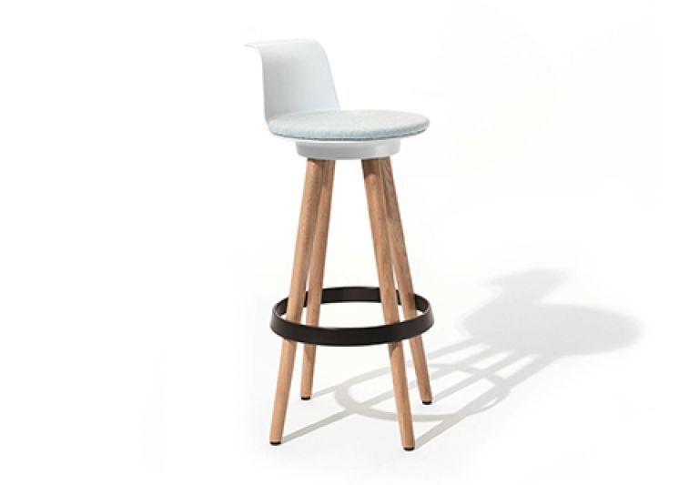 Timber high stool back thumbnail