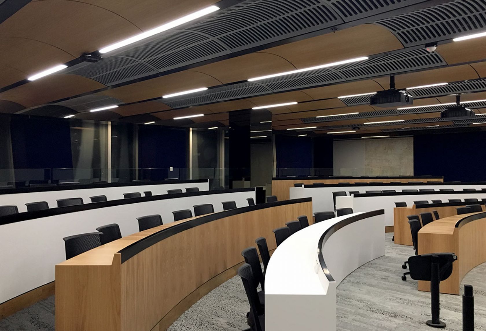 custom made ceiling fixture university of melbourne lecture theatre