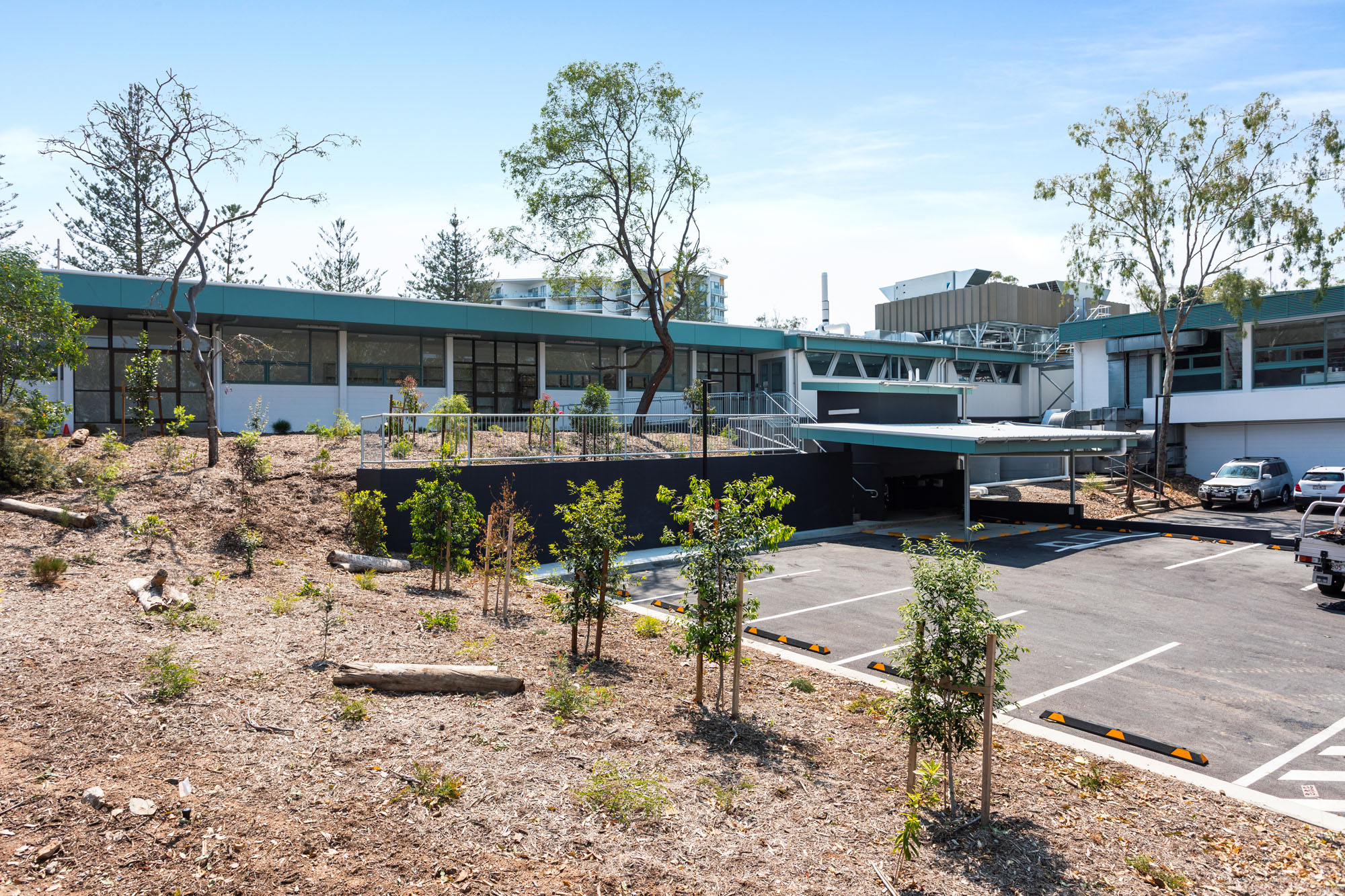 qut h block laboratory brisbane carpark