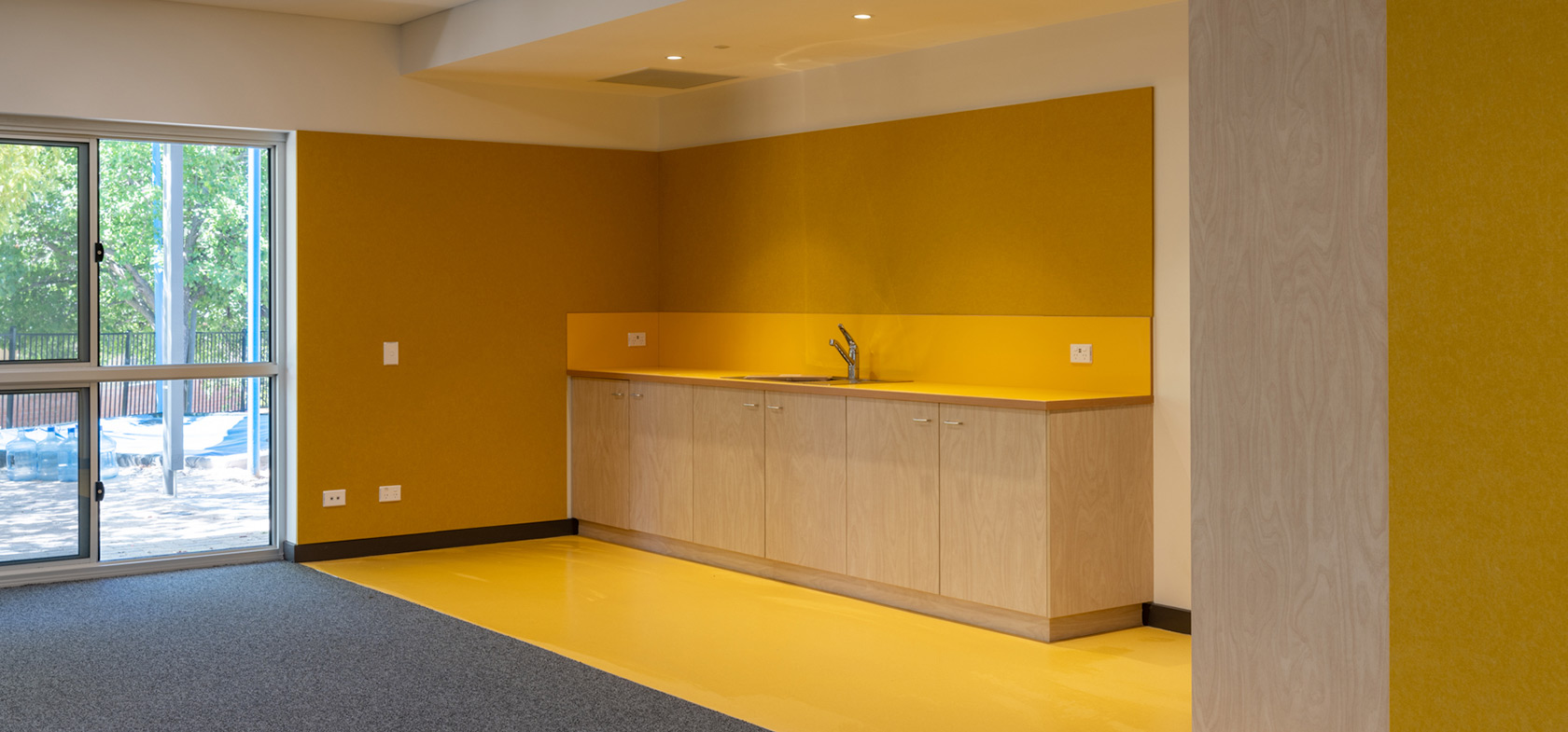 schiavello construction adelaide emmaus catholic primary school education fitout kitchenette