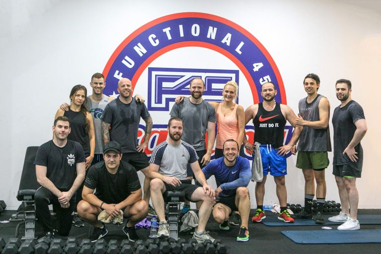 Sydney Schiavello Construction Team Training at F45 in Surry Hills