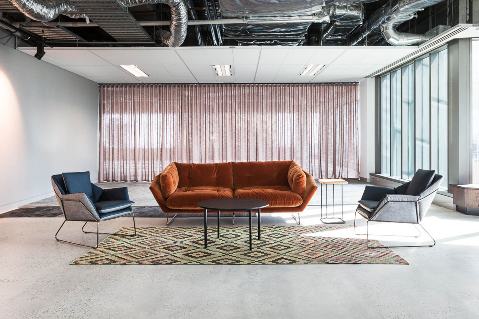 freshwater place melbourne fitout lounge seating