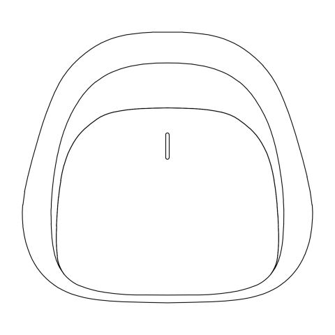 2D Blom Chair CAD Model