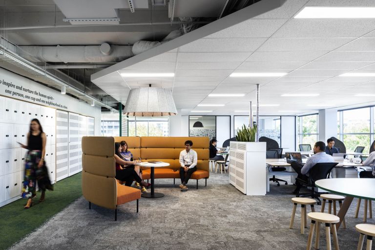 7-Eleven fitout workplace commercial workspace Melbourne lockers breakout