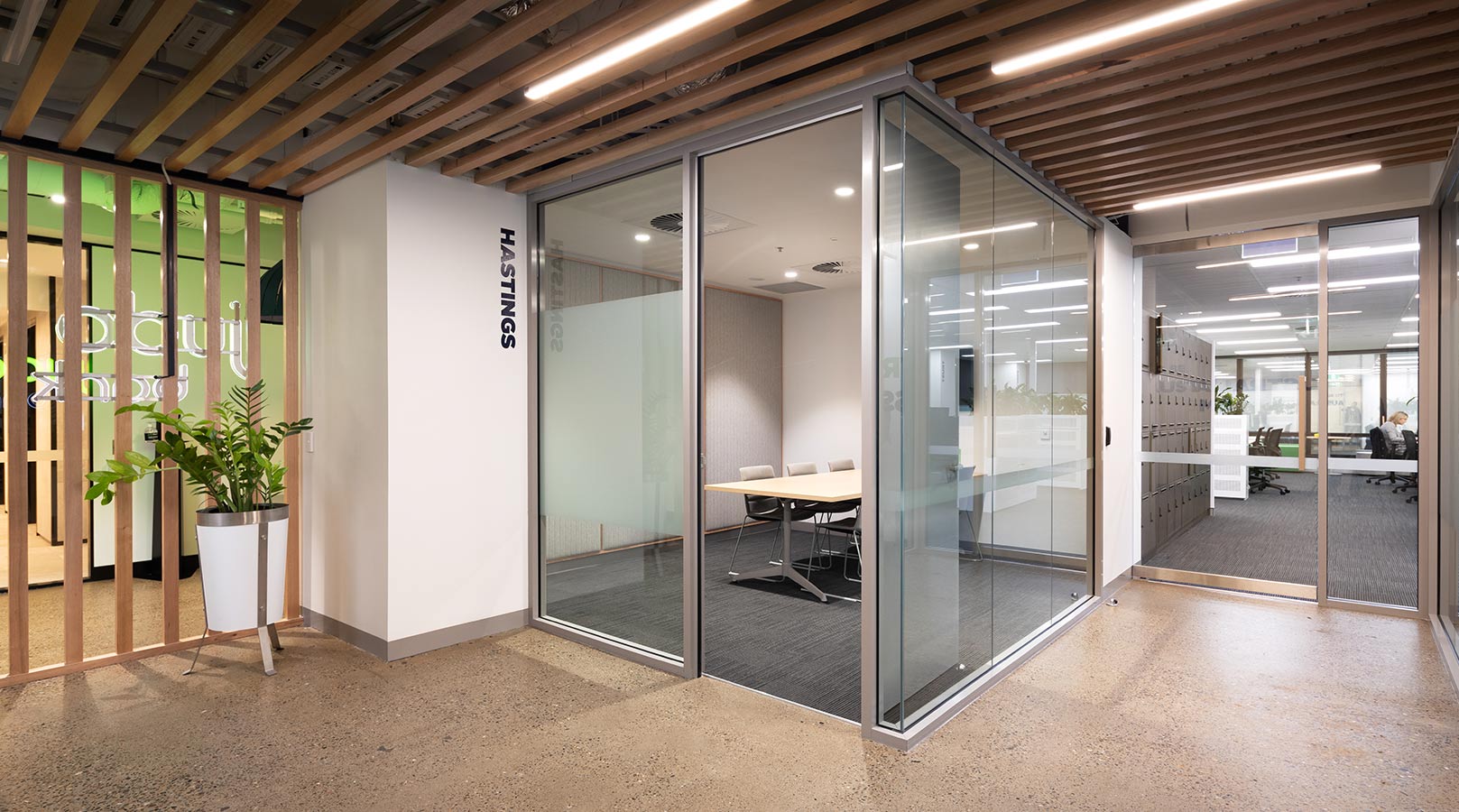 schiavello construction brisbane judo bank office fitout meeting room