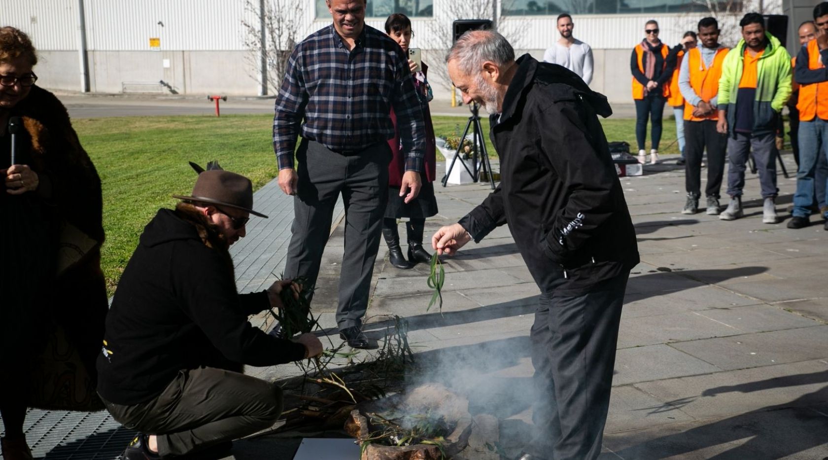 NAIDOC week 2022 tony schiavello smoking ceremony participation