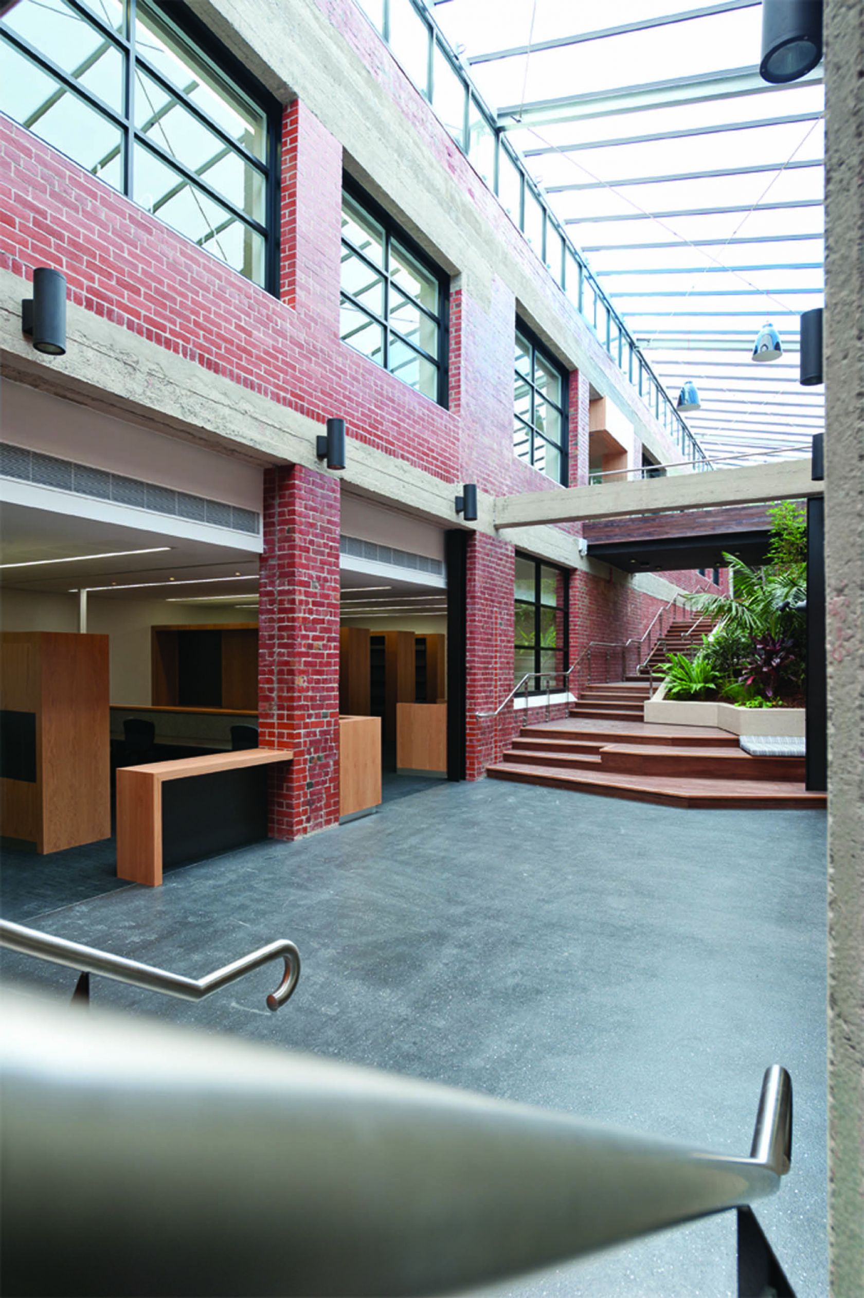 australian red cross melbourne construction glass ceiling