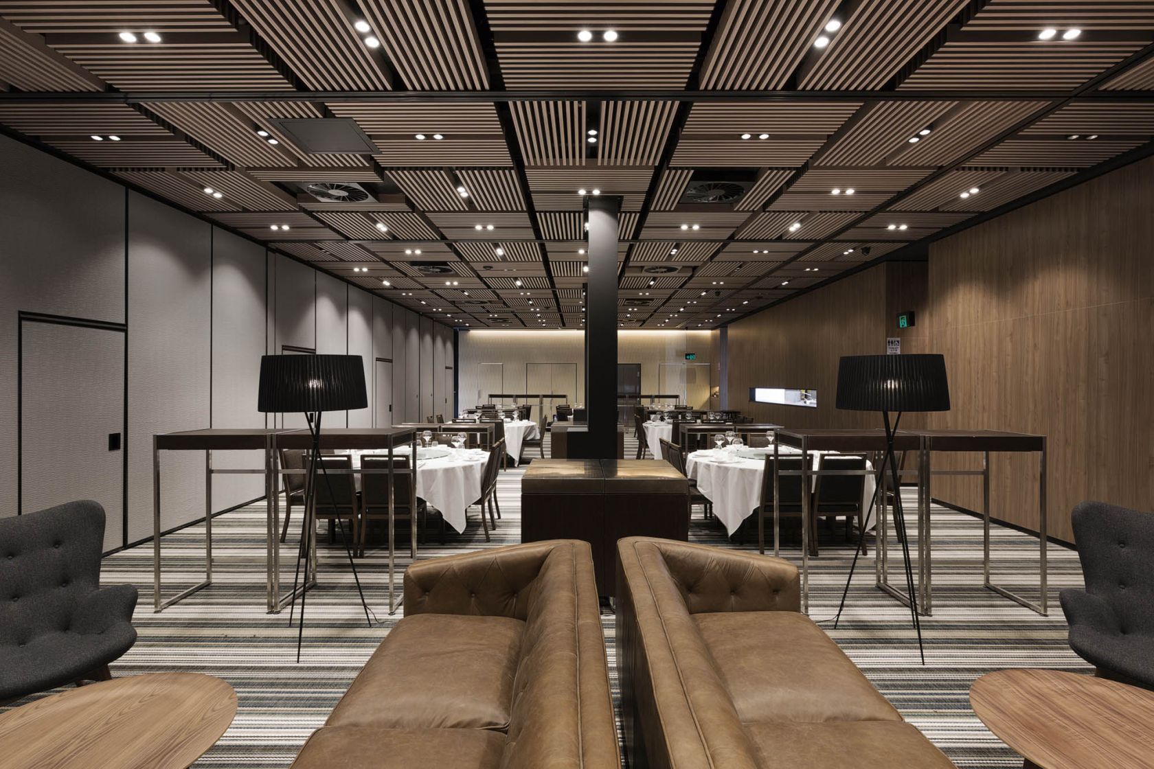 Golden Century Restaurant Fitout lounge feature ceiling 