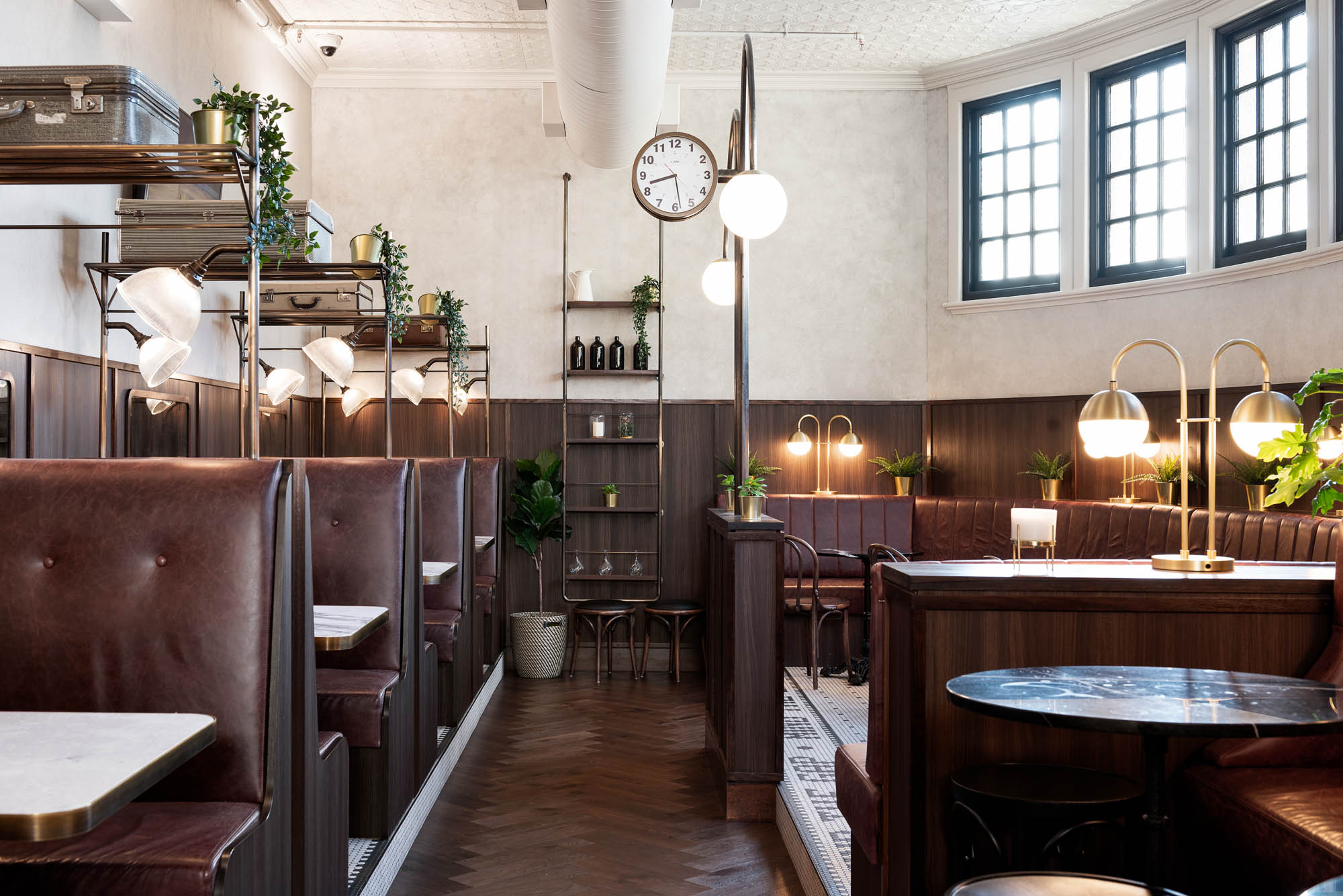 Clocks fitout flinders restaurant bar diner