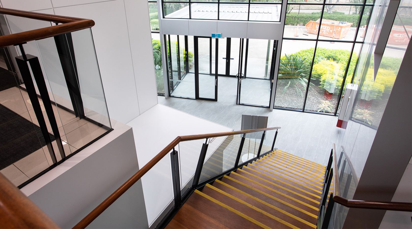 schiavello construction brisbane powerlink northlink refurbishment staircase
