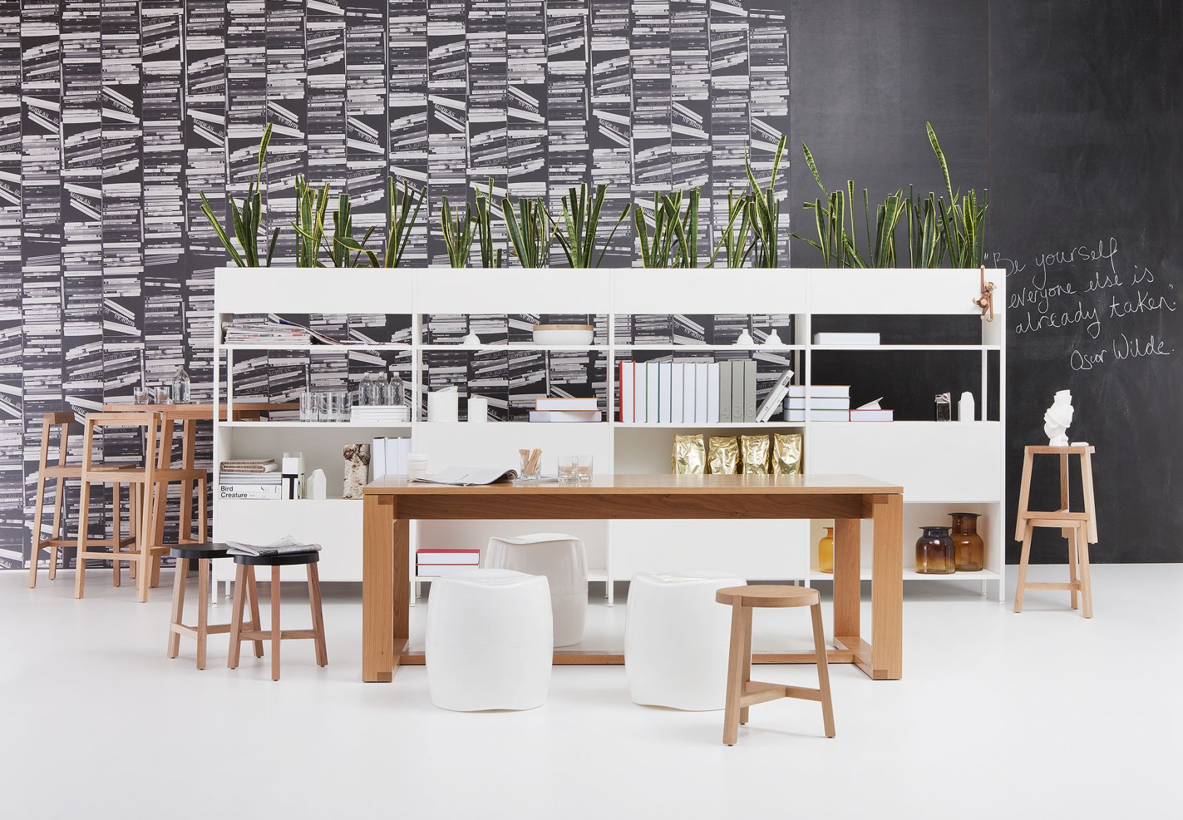 Toro CollectionToro Chair, Toro Stool, Toro Table, Geneva Table and Kase Storage.