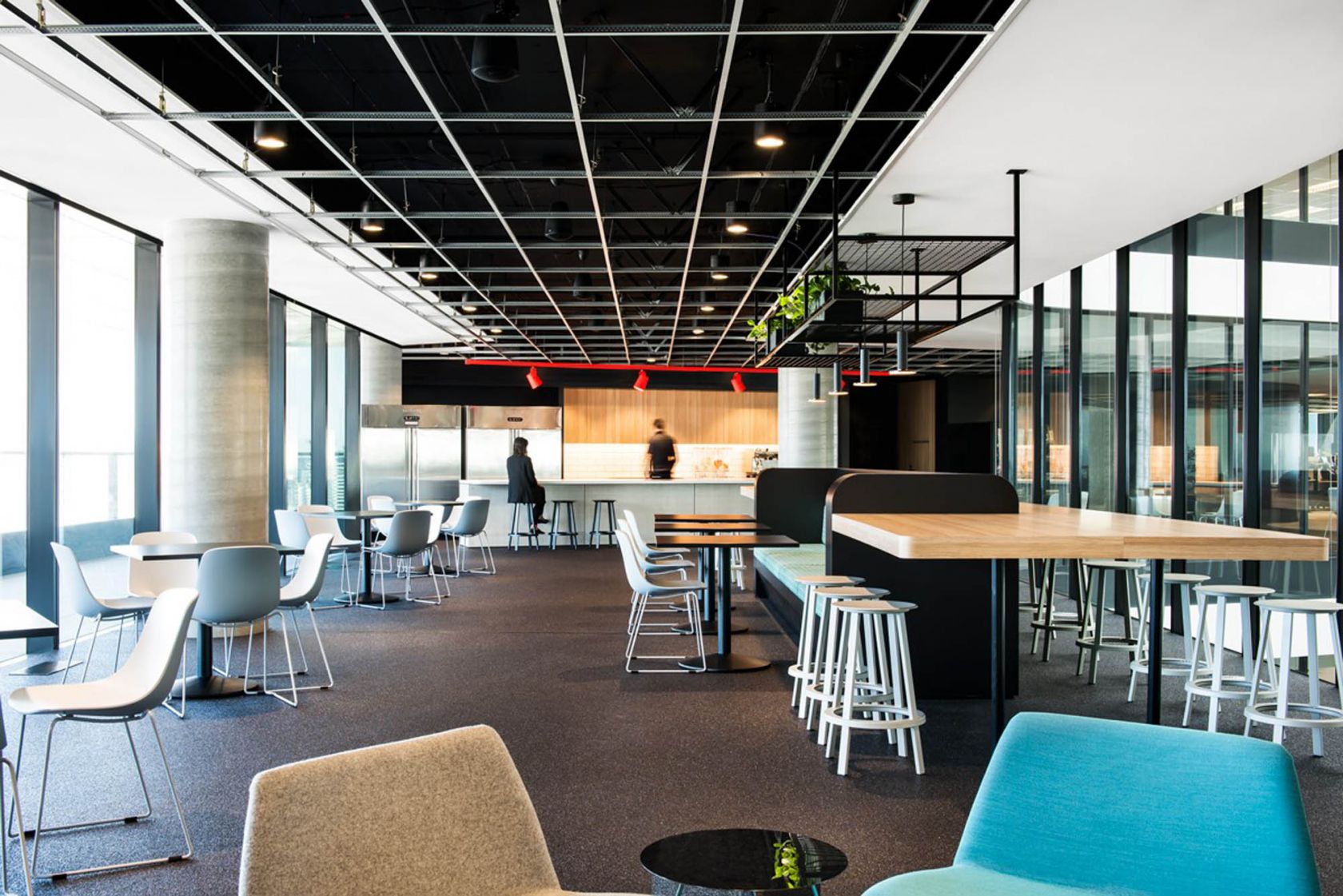 bourke st melbourne office fitout kitchen