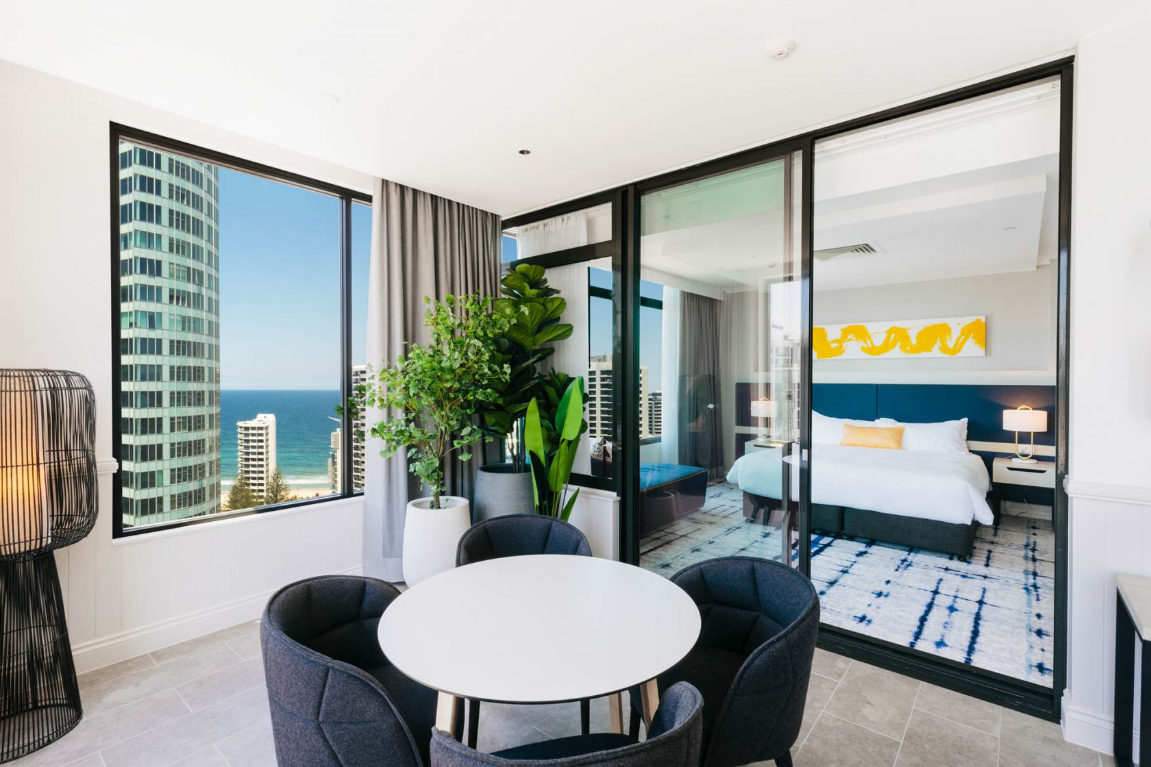 voco hotel gold coast fitout refurbishment construction executive suite terrace bedroom