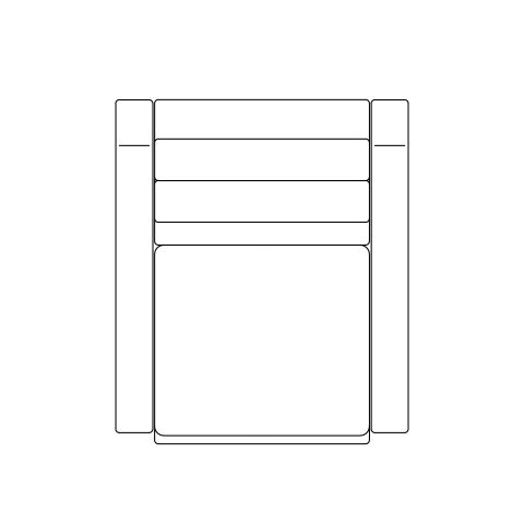 2D Healthcare Sleeper CAD Model