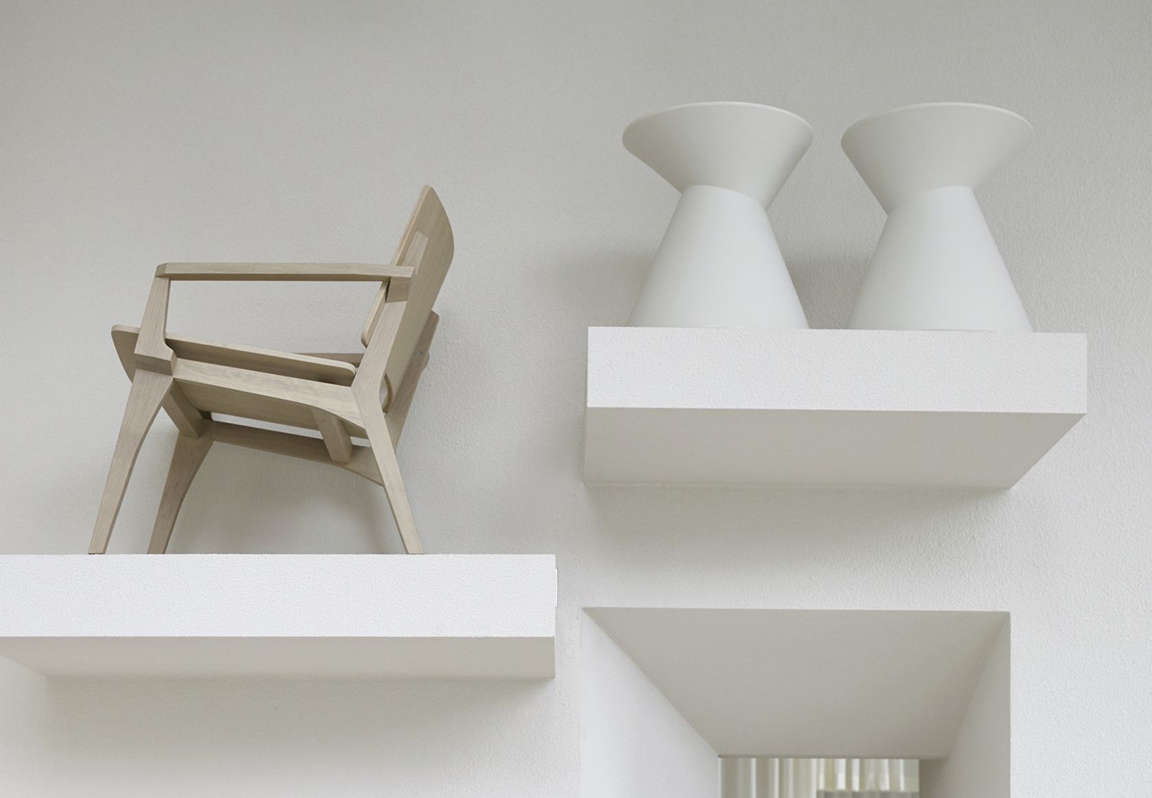 La La Stool showroom shelf