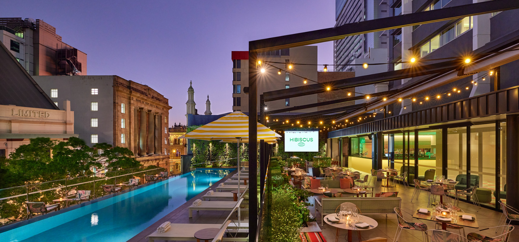schiavello construction queensland brisbane hyatt regency hotel refurbishment dusk outdoor pool header