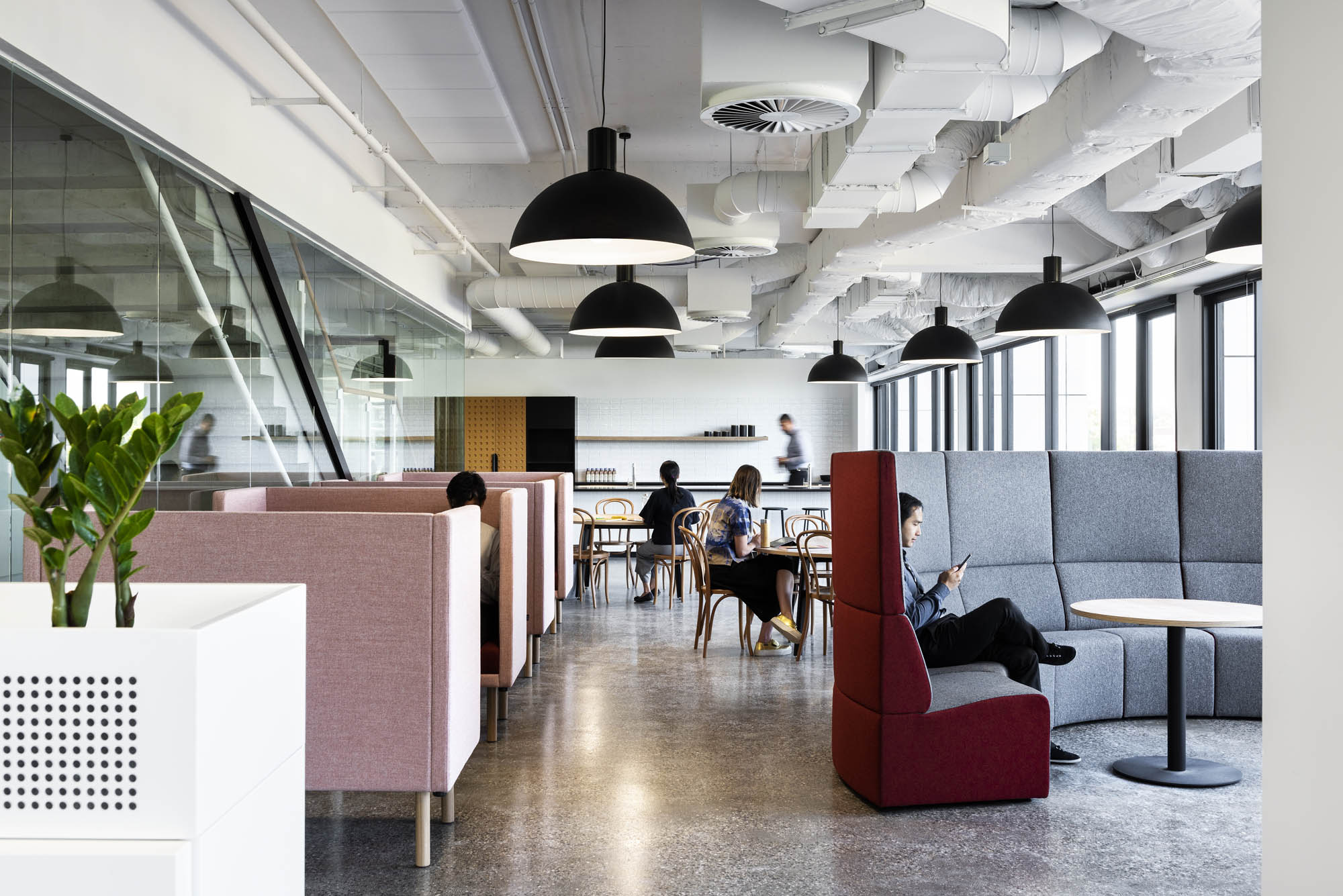 7-Eleven fitout workplace commercial Melbourne breakout kitchen stairs 