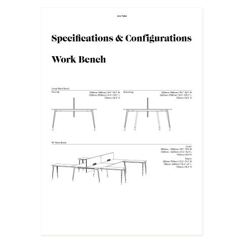 Aire Table Specification Sheet