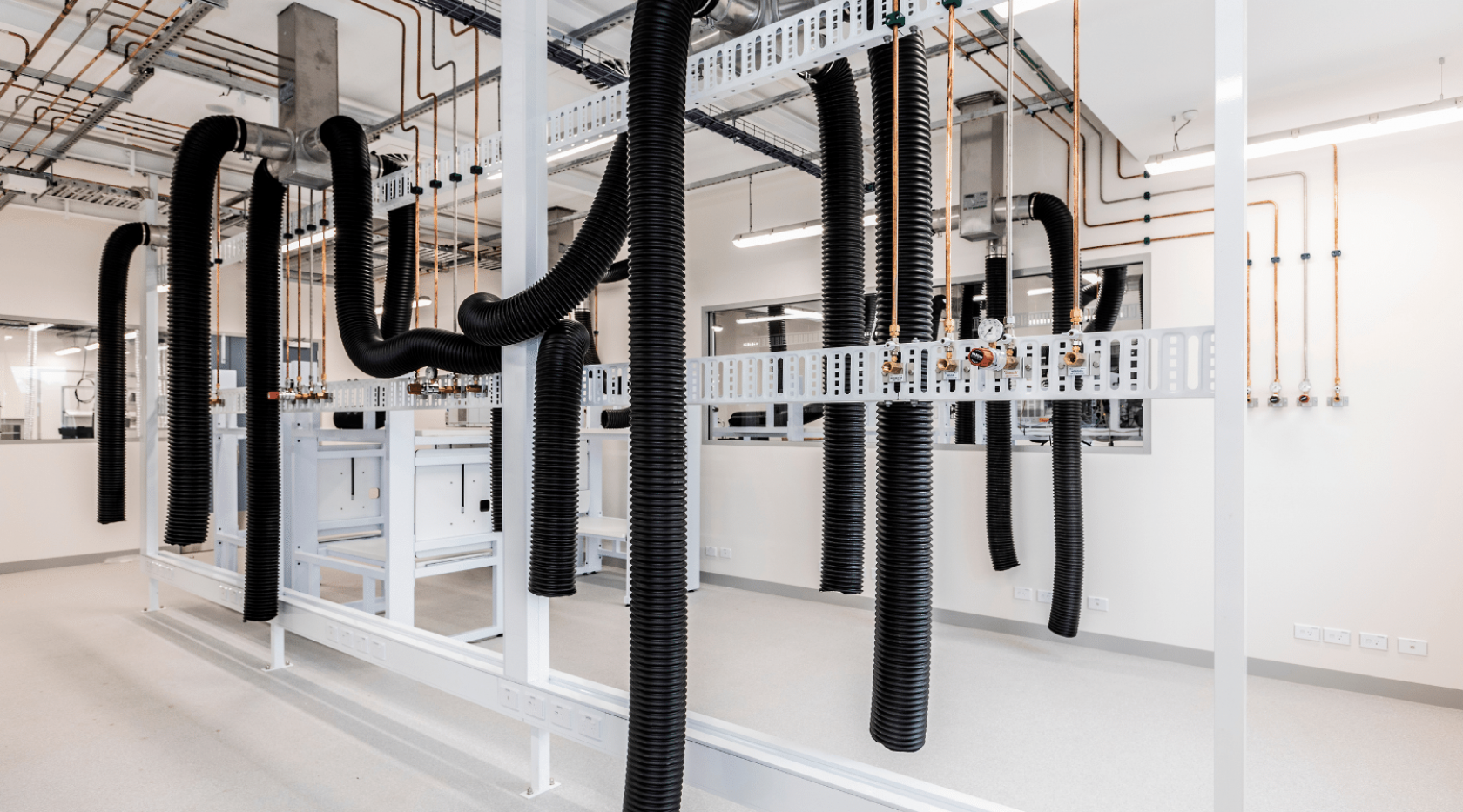 schiavello construction sydney eurofins laboratory fitout construction black tubes