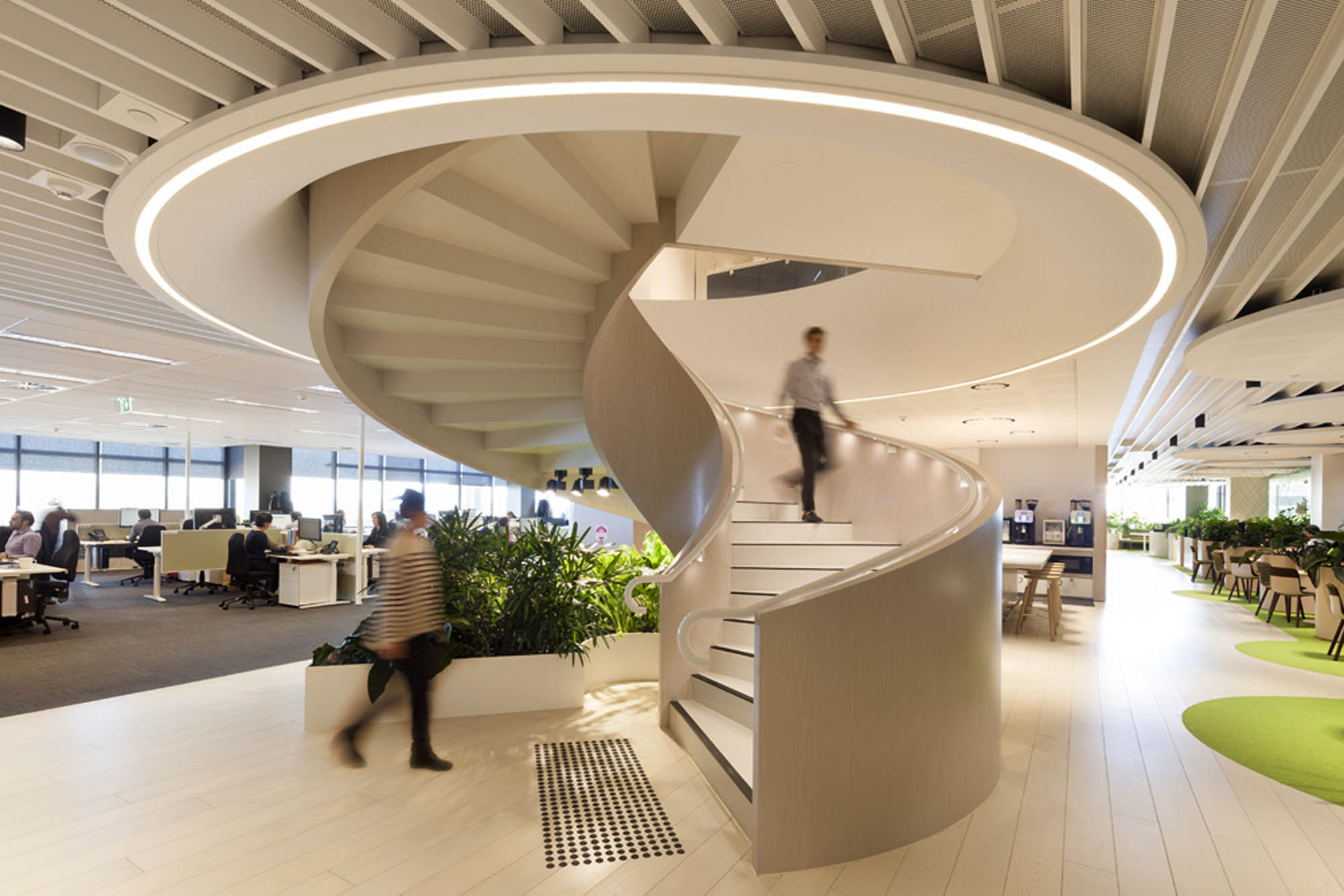 transurban melbourne office fitout staircase