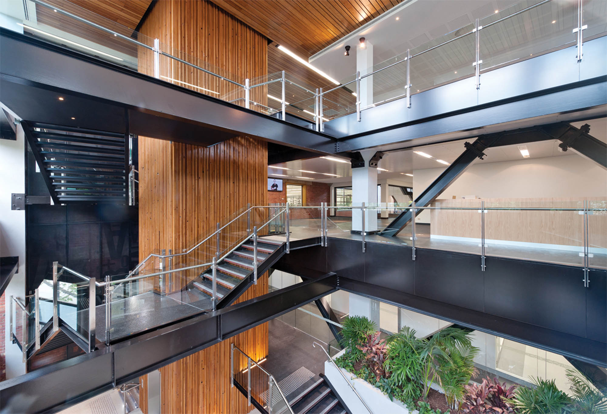 australian red cross melbourne construction staircase