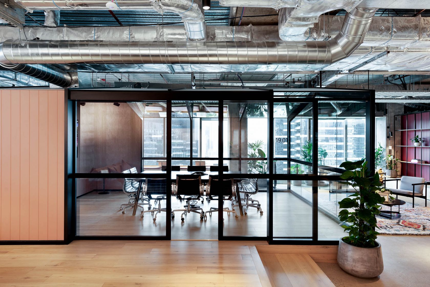 space & co glasshouse sliding door meeting room 